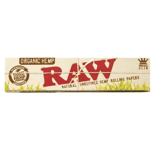 RAW Black Organic Hemp King Size Slim Papers